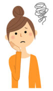 困っている女性
